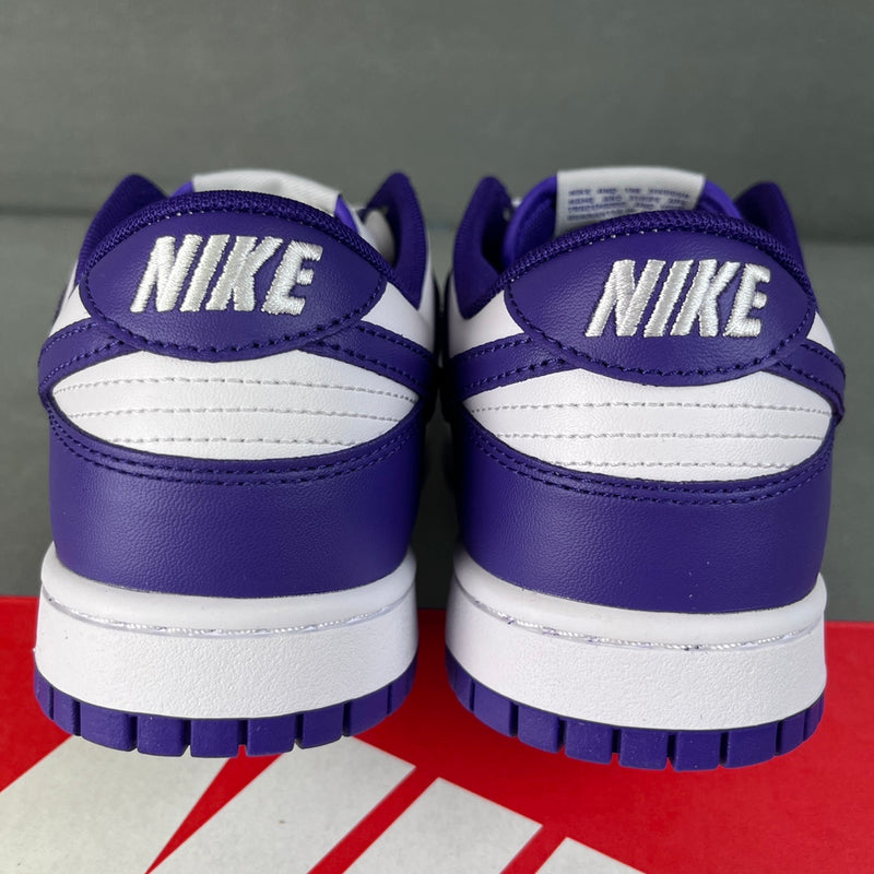 Dunk Low Branco Roxo