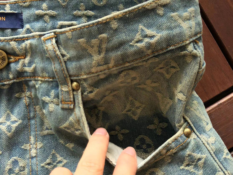 calça jeans louis vuitton baggy índigo