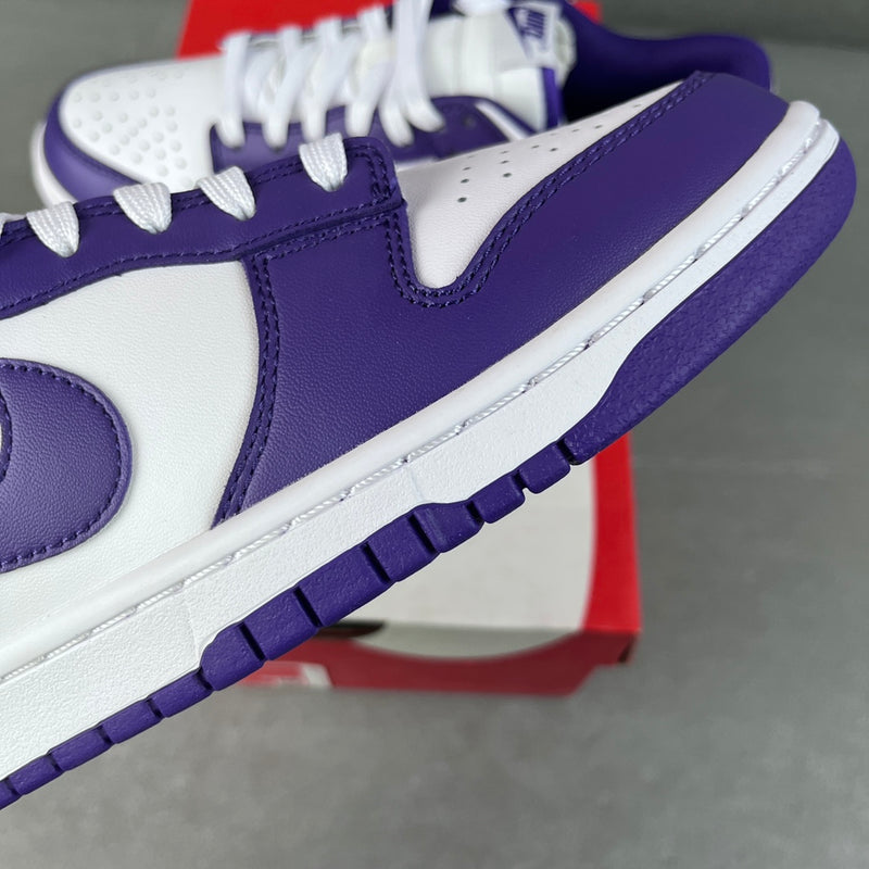 Dunk Low Branco Roxo