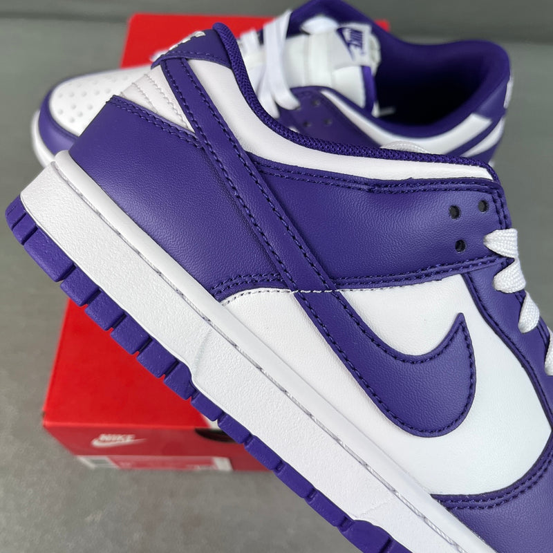 Dunk Low Branco Roxo