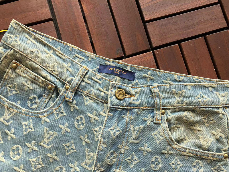 calça jeans louis vuitton baggy índigo