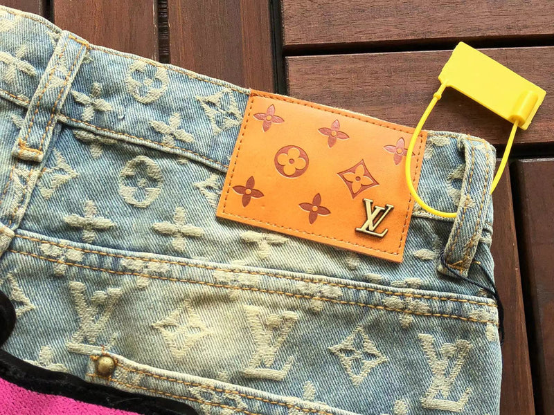 calça jeans louis vuitton baggy índigo