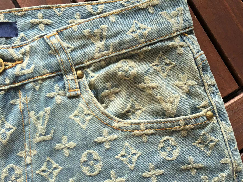 calça jeans louis vuitton baggy índigo